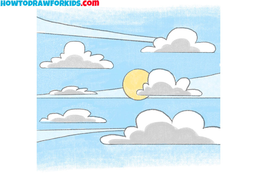 How to Draw the Sky Easy Drawing Tutorial For Kids