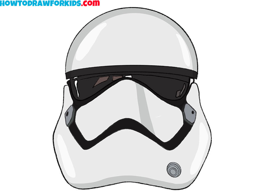stormtrooper helmet drawing for kids