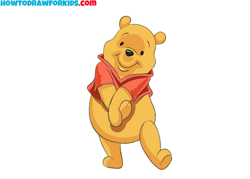 How to Draw Winnie the Pooh Step by Step - Easy Drawing Tutorial