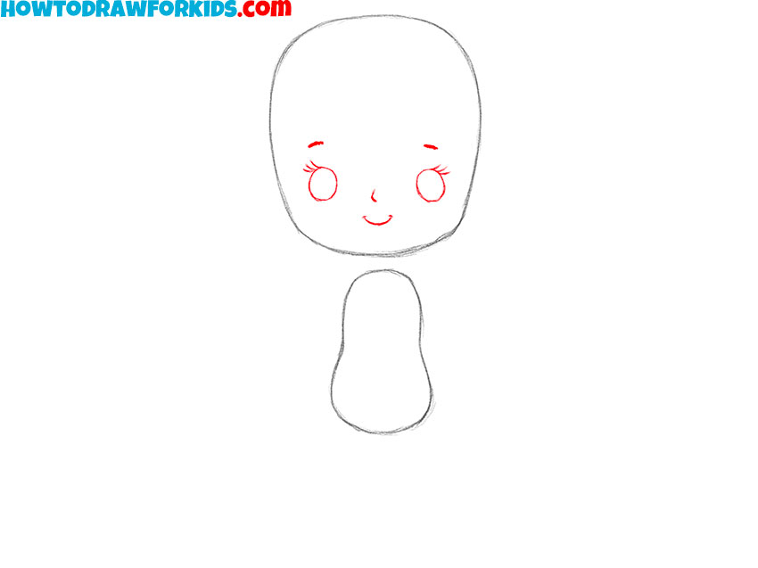 Sketch facial features