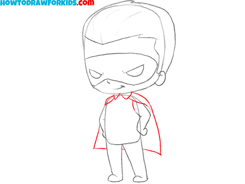 draw Robin's cape
