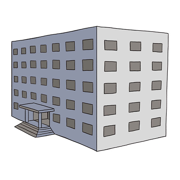 How To Draw A 3d Building