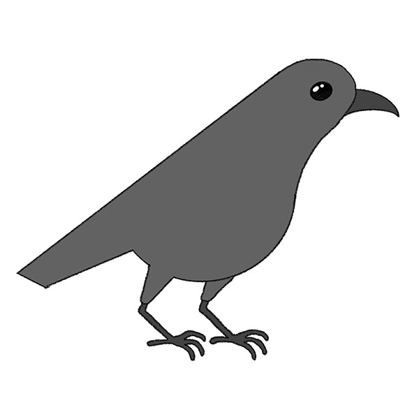 Crow Drawing By One Continuous Line, Sketch, Vector Royalty Free SVG,  Cliparts, Vectors, and Stock Illustration. Image 184809540.