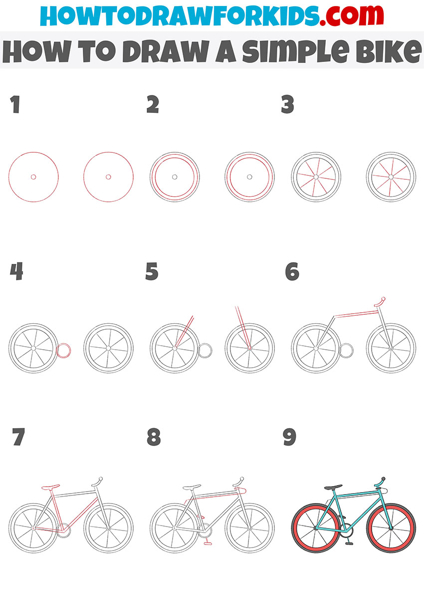 Smiling Boy On Bike In Simple Line Art Vector, Bike Drawing, Bike, Design  PNG and Vector with Transparent Background for Free Download