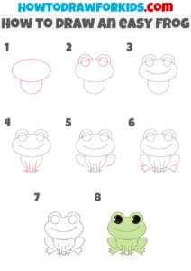 How to Draw an Easy Frog - Easy Drawing Tutorial For Kids