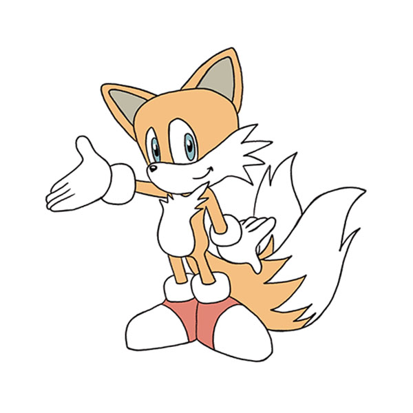 How To Draw Tails Flying Easy