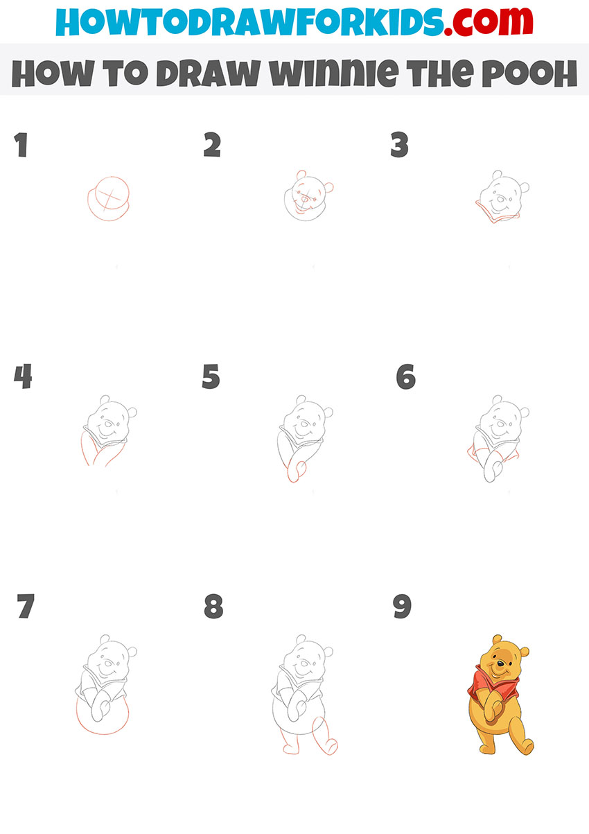 How To Draw Winnie The Pooh Step By Step 