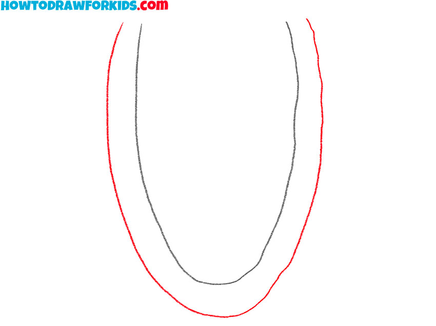 how to draw a chain necklace for kids