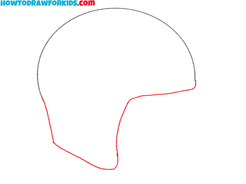 how to draw a football helmet realistic