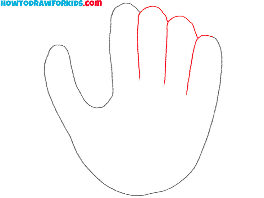 how to draw a baseball glove for kids