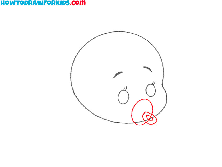 how to draw a cartoon baby for kids