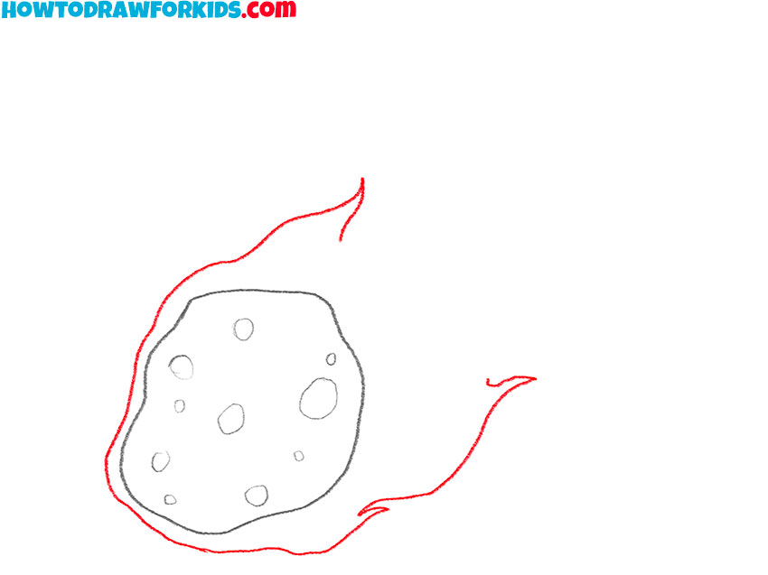 how to draw an asteroid for beginners