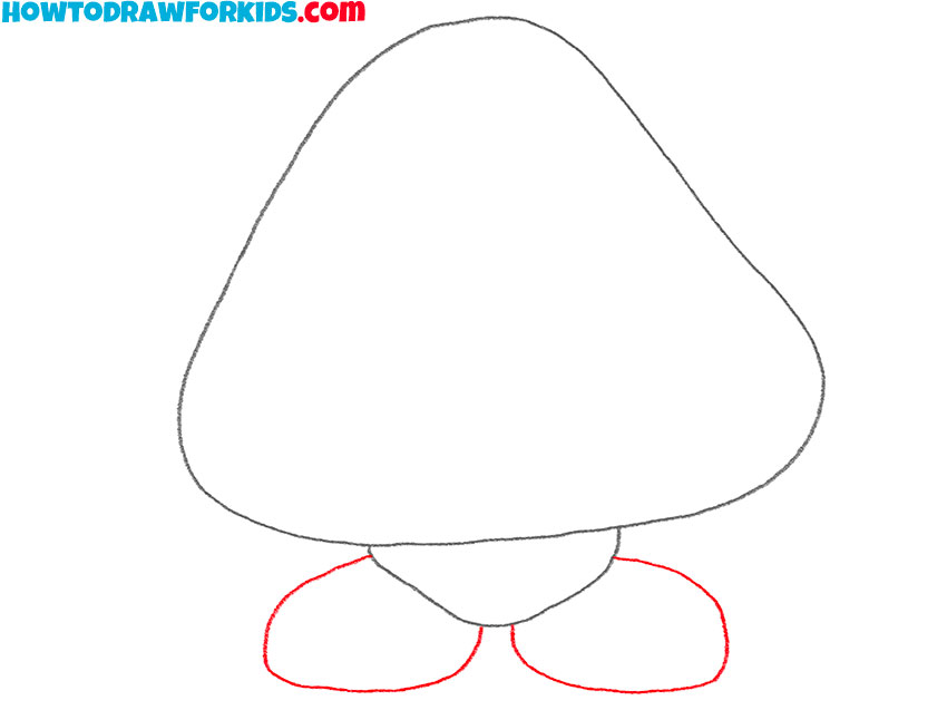 how to draw goomba for kids