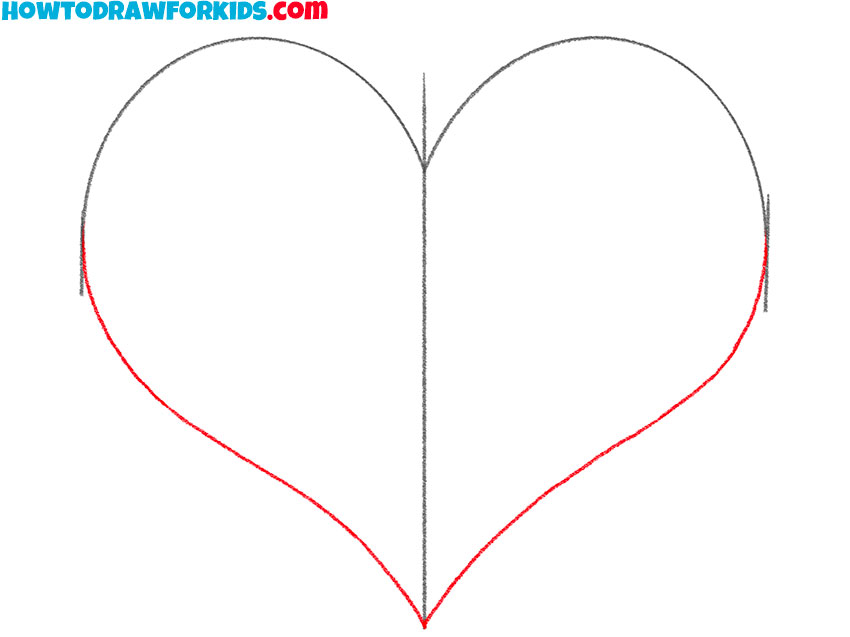 valentine heart drawing tutorial
