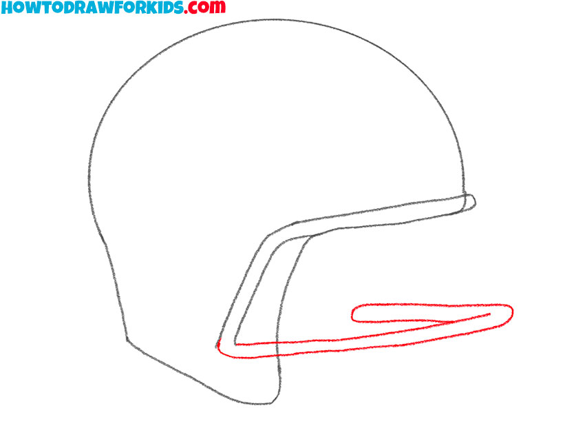 how to draw a cartoon football helmet