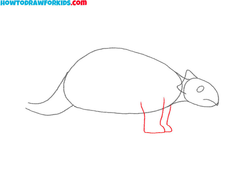 How to Draw an Ankylosaurus Easy Drawing Tutorial For Kids