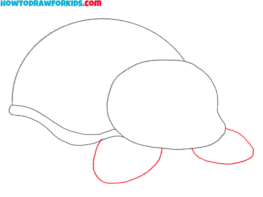 how to draw a turtle cartoon