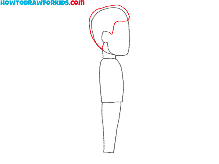 person from the side drawing tutorial