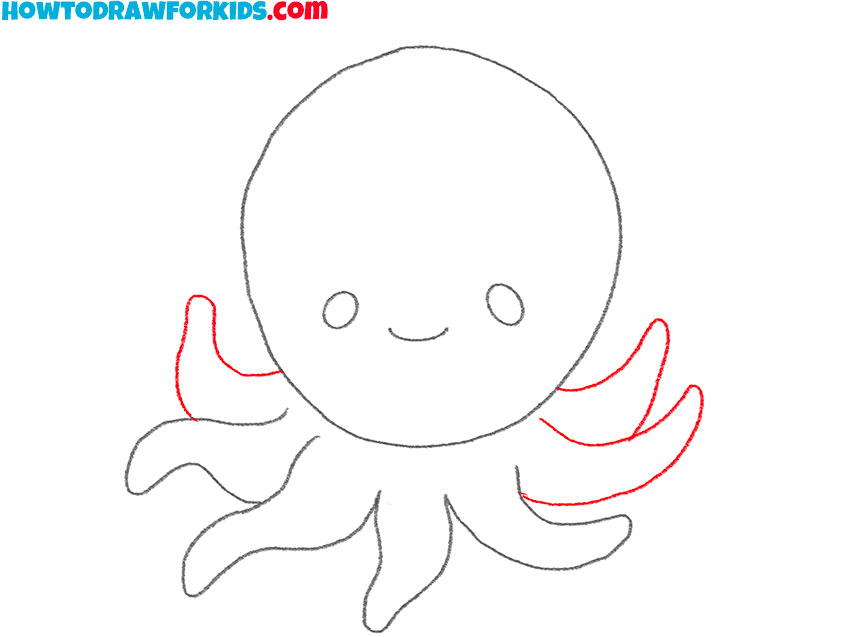 easy octopus drawing guide