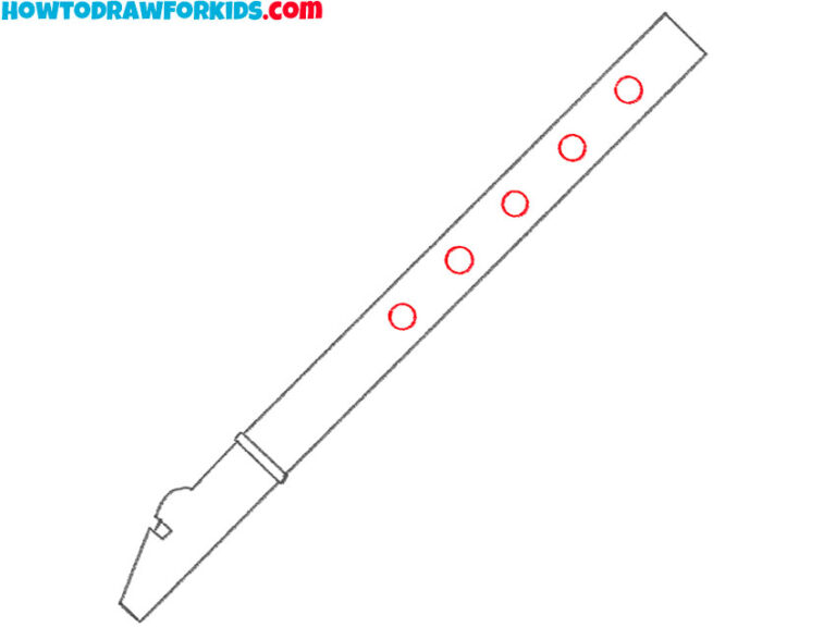 How to Draw a Flute Easy Drawing Tutorial For Kids