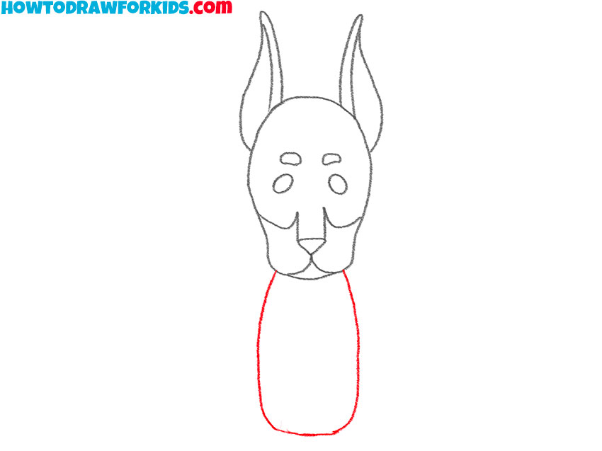 how to draw a cute doberman