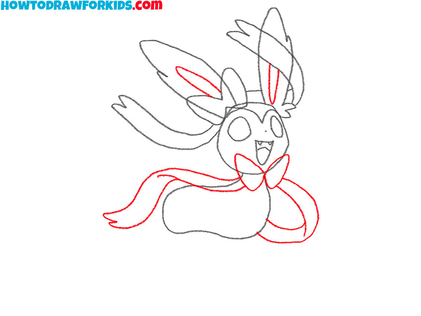 how to draw a cute sylveon
