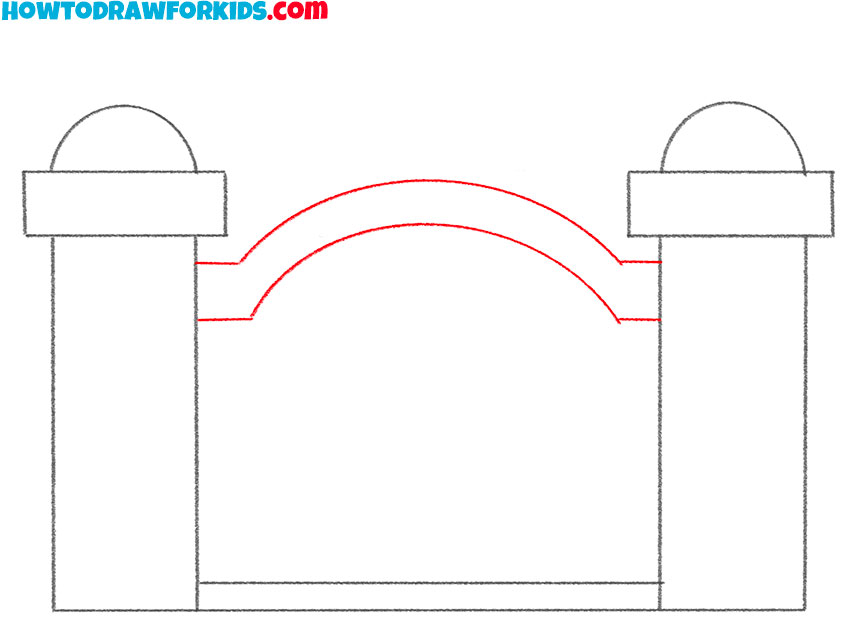 how to draw a gate for kindergarten