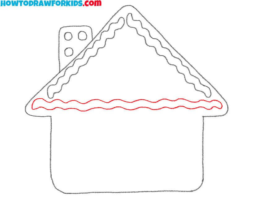 how to draw a gingerbread house art hub