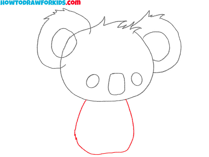 how to draw a koala baby
