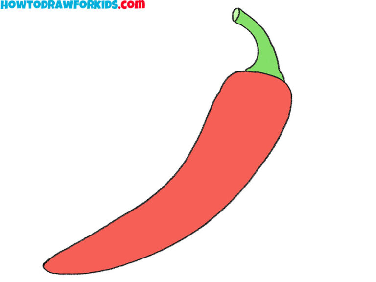 How to Draw a Pepper Easy Drawing Tutorial For Kids