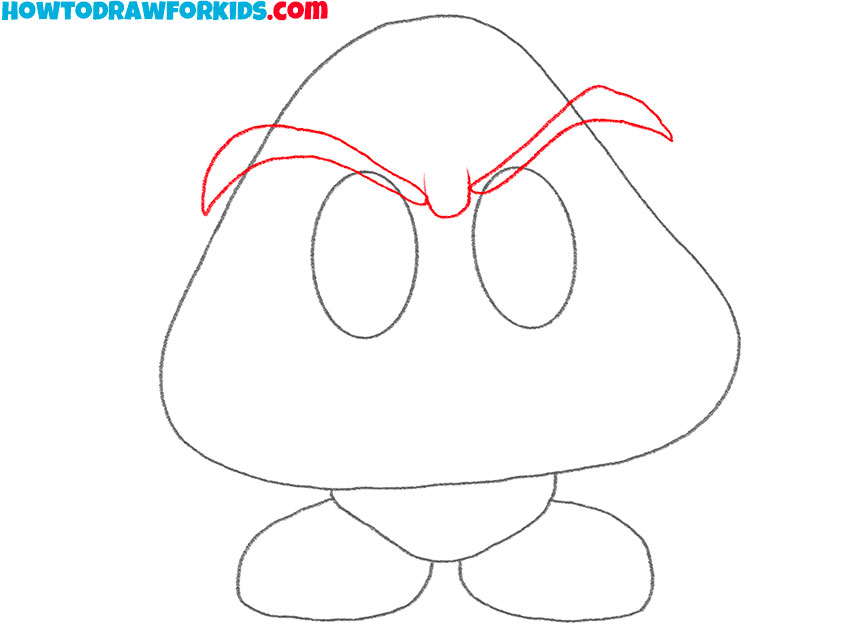 how to draw goomba for kindergarten