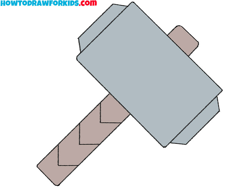 3d Illustration of Thor Hammer Stock Illustration - Illustration of drawing,  scandinavian: 125766851