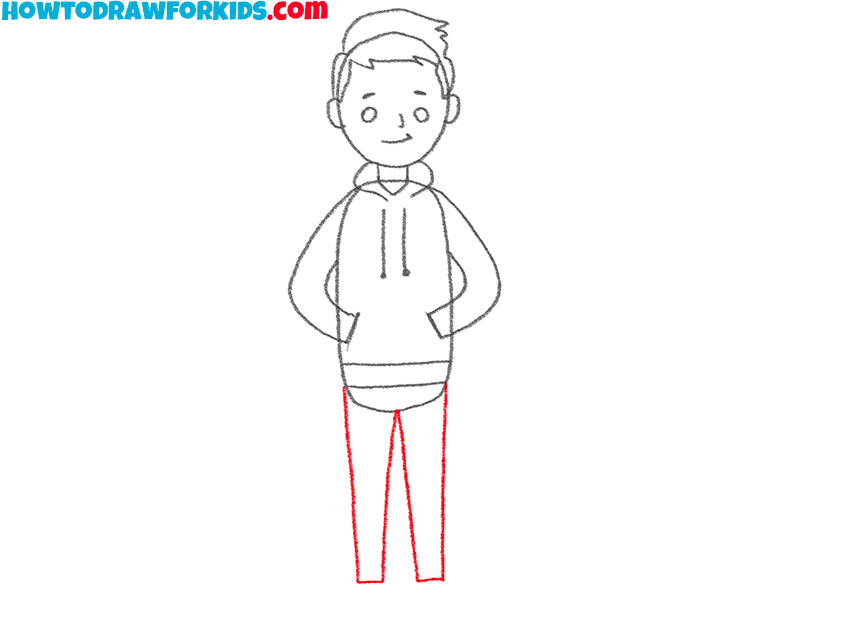 hoodie on someone drawing guide
