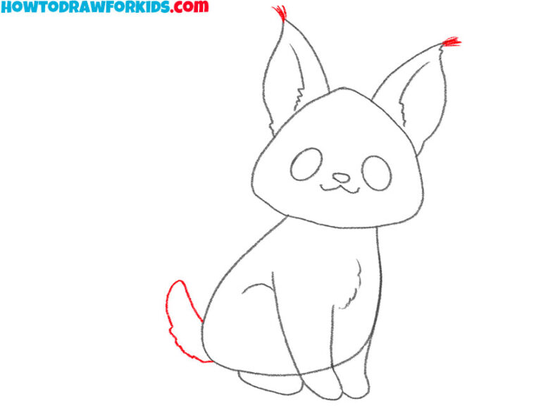 How to Draw a Lynx Easy Drawing Tutorial For Kids