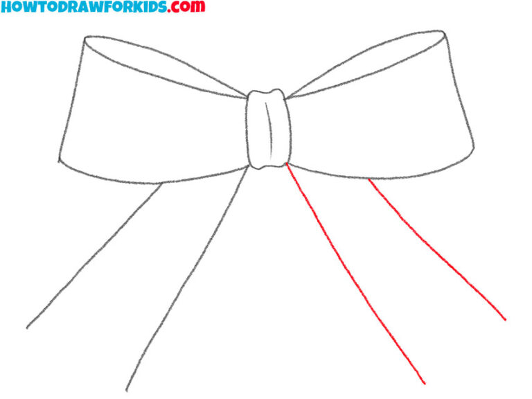 How to Draw a Present Bow - Easy Drawing Tutorial For Kids