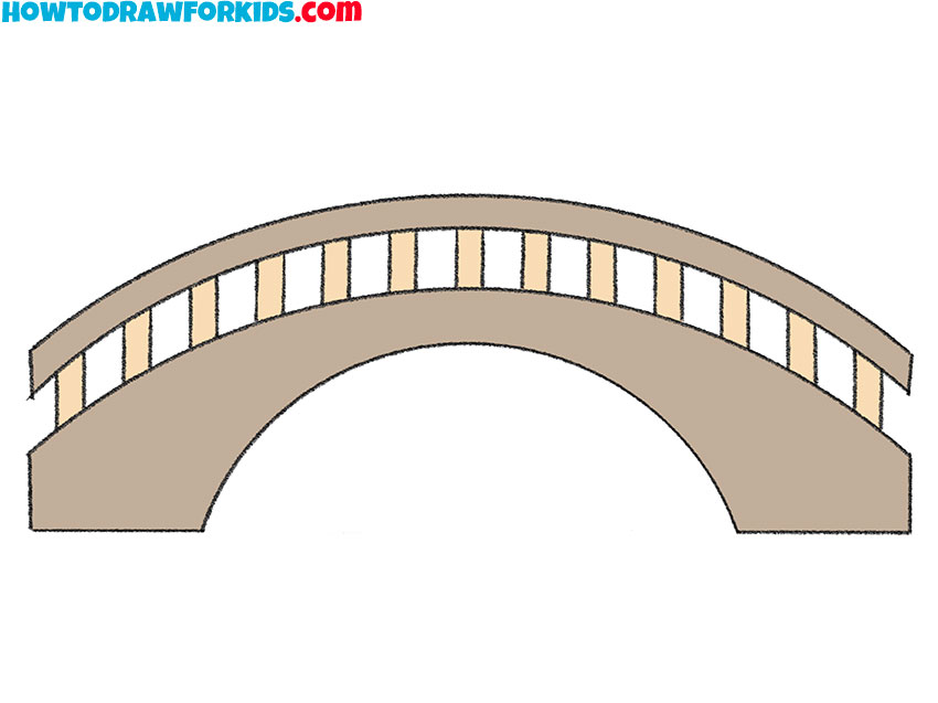 The equation for the curved supporting arch of a bridge shown in red on the  diagram is given byh140x202wherehm is the distance below the base of the  bridge andxm is the distance