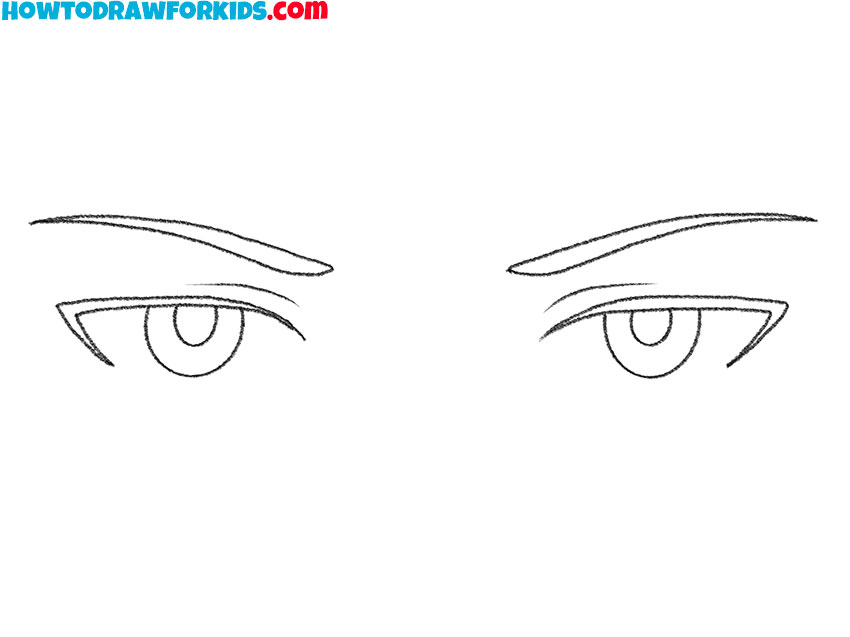 anime male eyes drawing for kindergarten