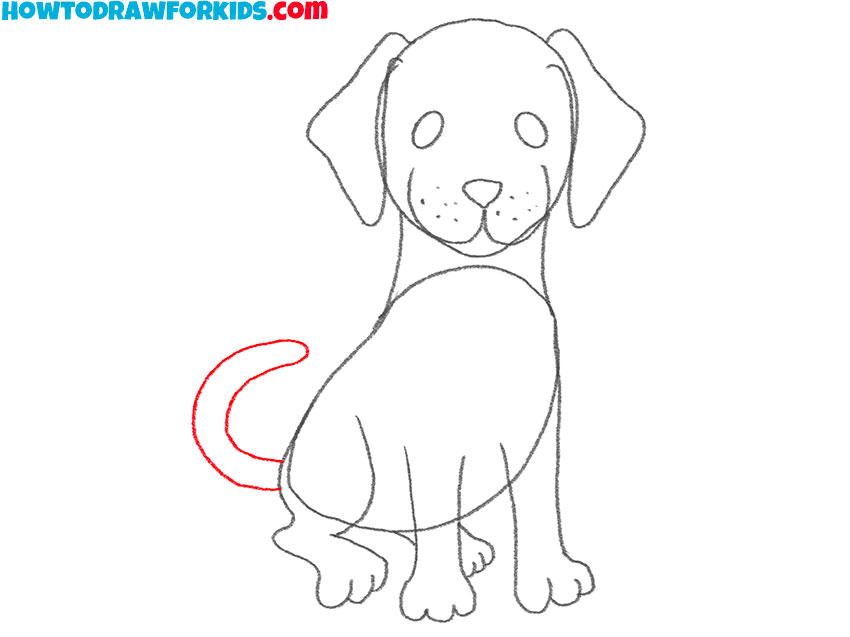 how to draw a black lab for beginners