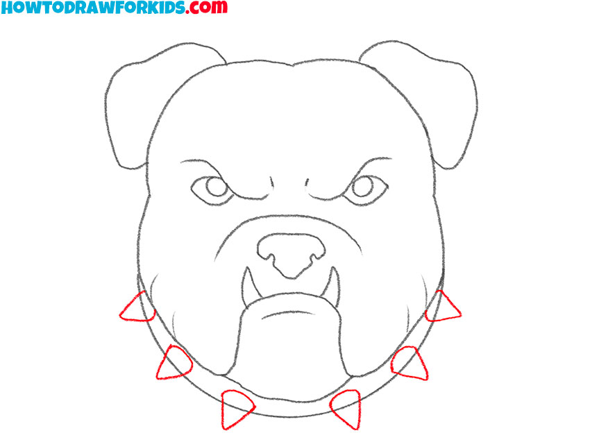 pitbull face drawing guide