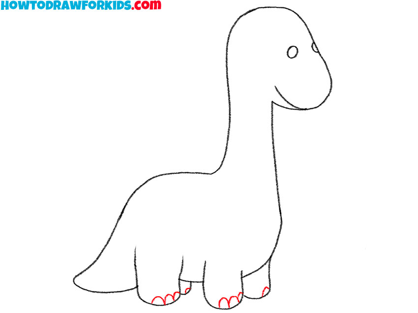 how to draw a dinosaur body