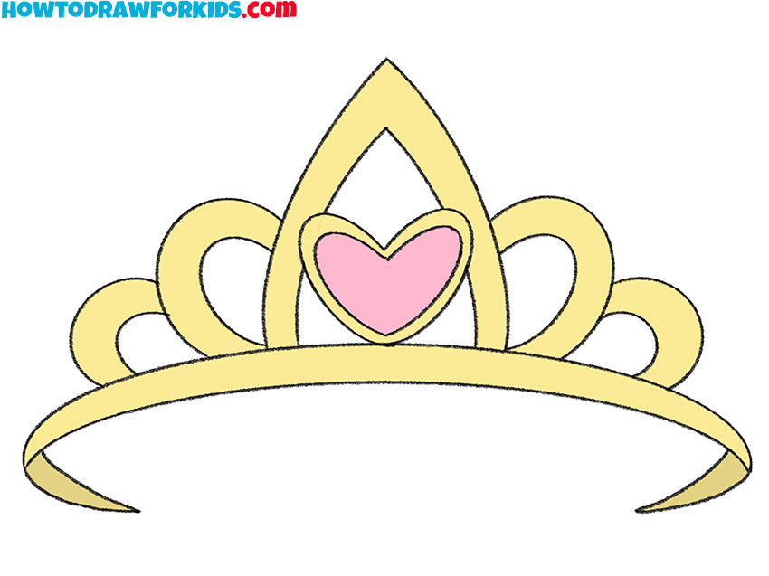 how to draw a queen crown for kindergarten
