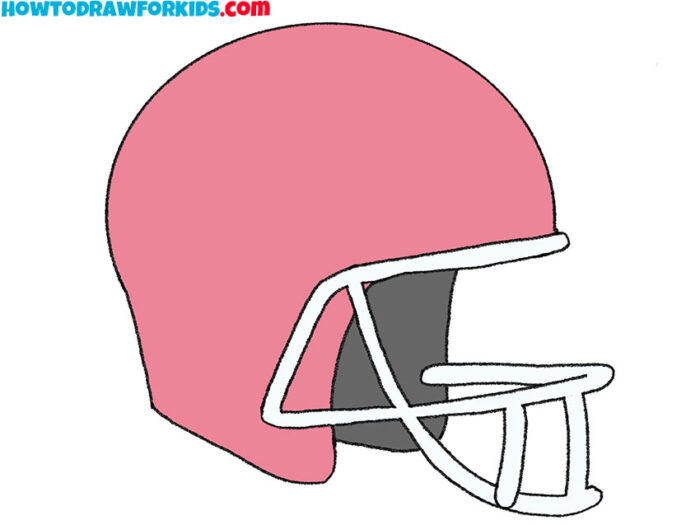 How to Draw a Football Helmet Easy Drawing Tutorial For Kids