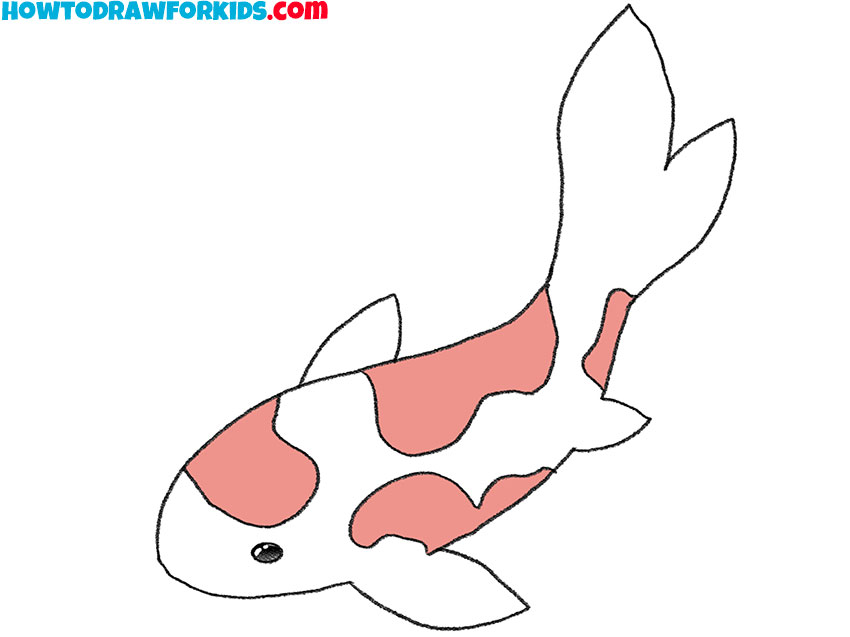 How to Draw a Koi Fish Easy Drawing Tutorial For Kids