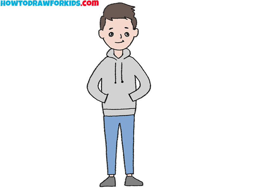 Simple hoodie online drawing