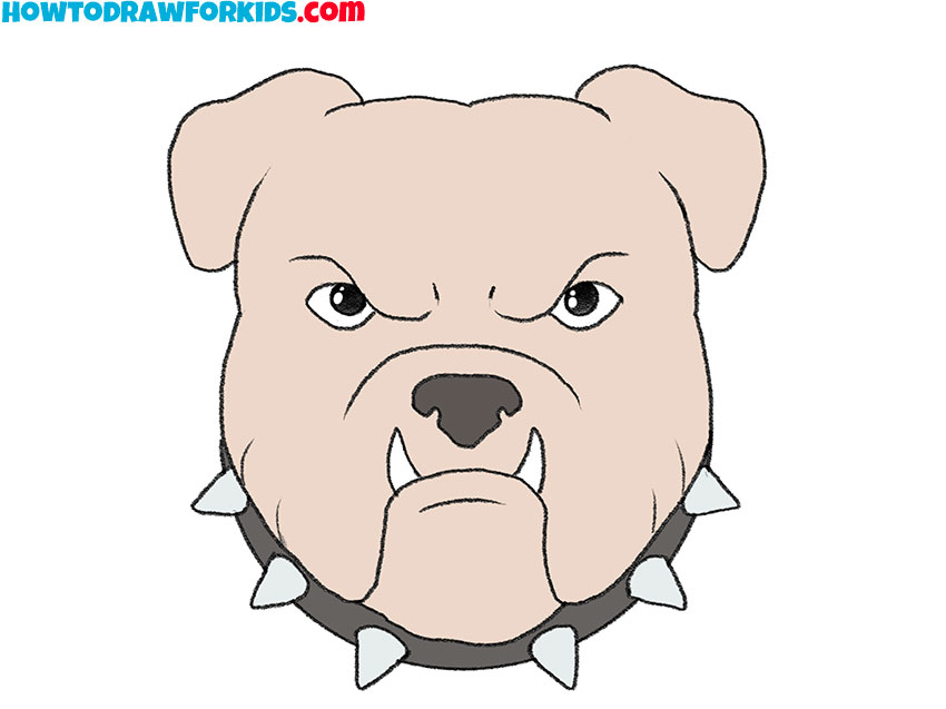 how to draw a pitbull face for kids