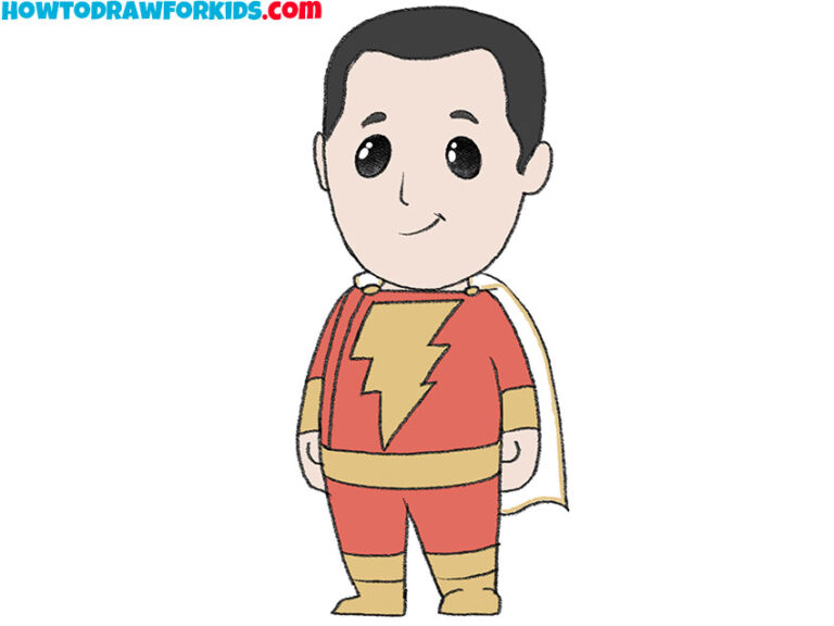 How to Draw Shazam Easy Drawing Tutorial For Kids