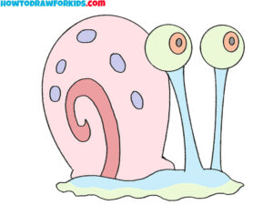 How to Draw Gary the Snail - Easy Drawing Tutorial For Kids