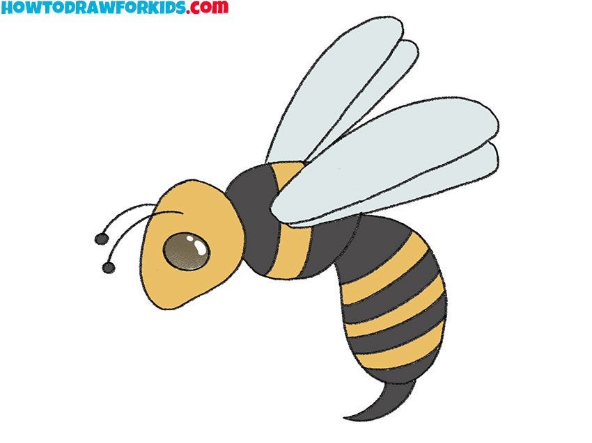 simple wasp drawing