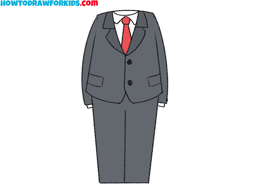 suit drawing tutorial