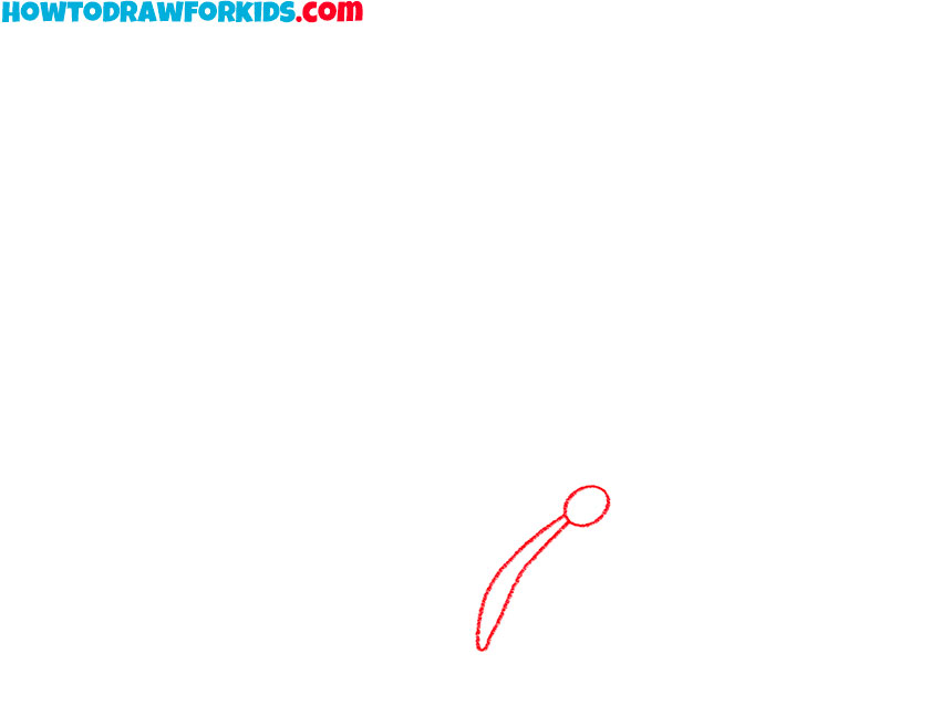 Sketch simple shapes for the head and body